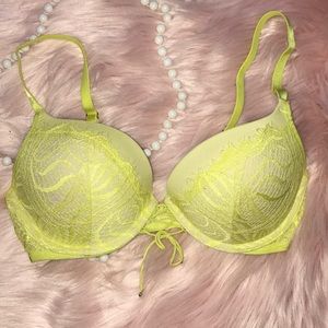 Victoria Secret Neon Yellow Bra